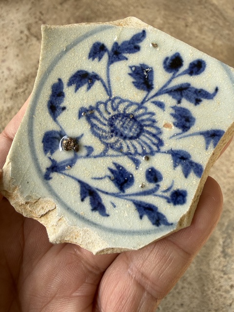 古玩陶瓷青花高足杯標本真品鑒賞圖