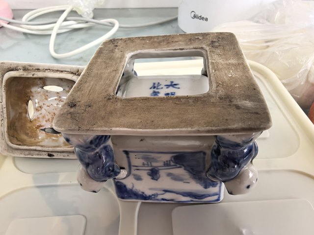 古玩陶瓷青花香薰爐真品鑒賞圖