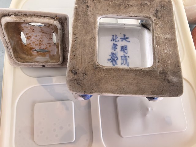 古玩陶瓷青花香薰爐真品鑒賞圖