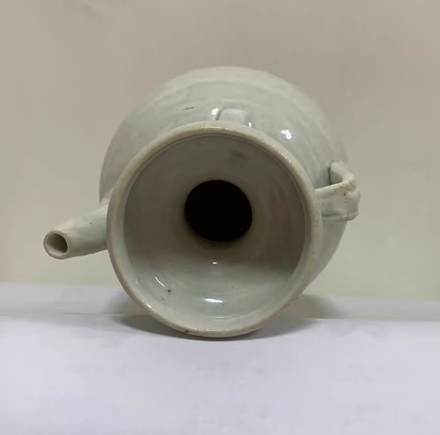 古玩陶瓷青白釉雙系杯口執壺真品鑒賞圖