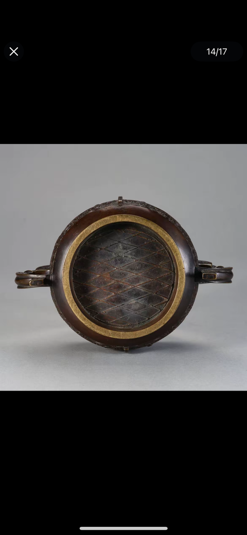 古玩銅器簋式爐真品鑒賞圖