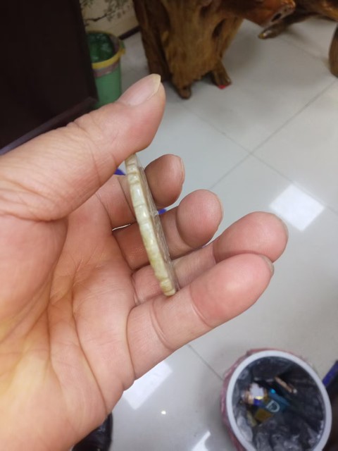 古玩玉器和田玉雕“福壽佩”真品鑒賞圖