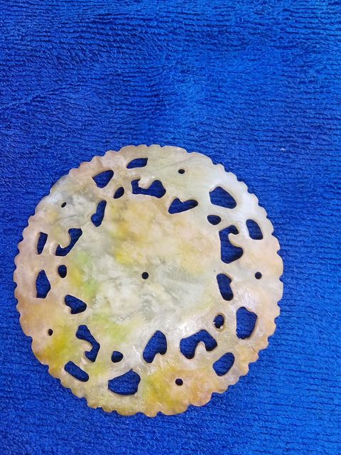 古玩玉器和田玉雕“福壽佩”真品鑒賞圖