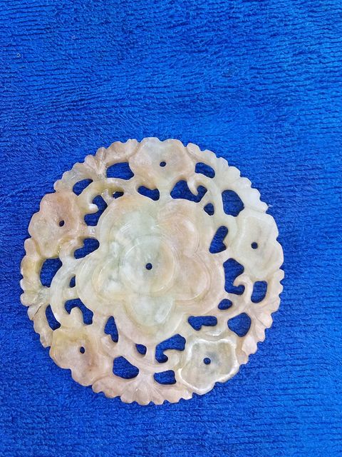 古玩玉器和田玉雕“福壽佩”真品鑒賞圖