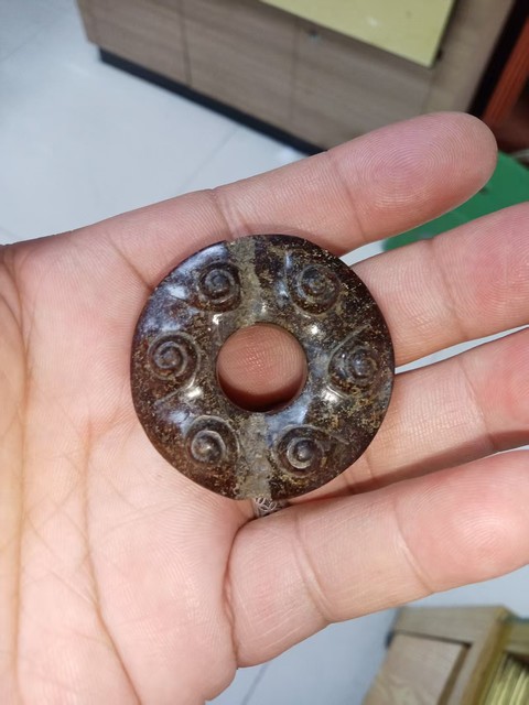 古玩玉器做舊仿古“玉璧”真品鑒賞圖