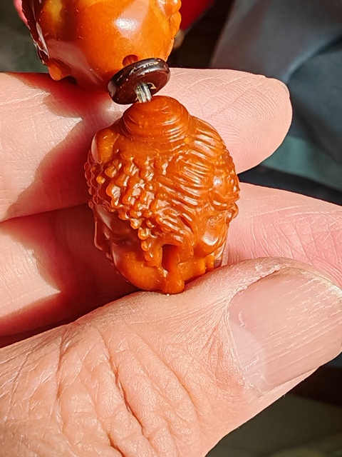 古玩玉器佛頭手串真品鑒賞圖
