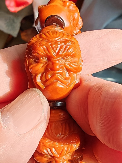 古玩玉器佛頭手串真品鑒賞圖