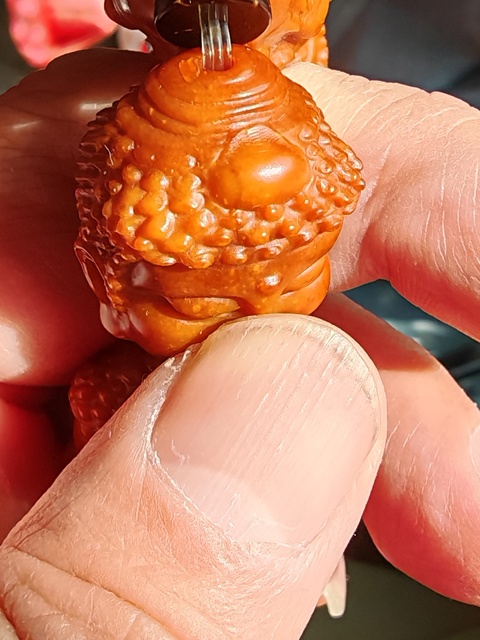 古玩玉器佛頭手串真品鑒賞圖