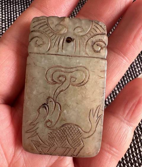 古玩玉器和田玉子岡牌真品鑒賞圖