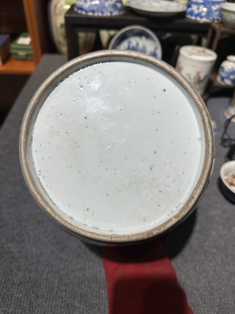 古玩陶瓷山水紋青花罐真品鑒賞圖