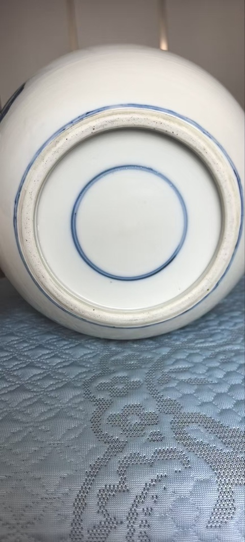 古玩陶瓷青花人物故事罐真品鑒賞圖