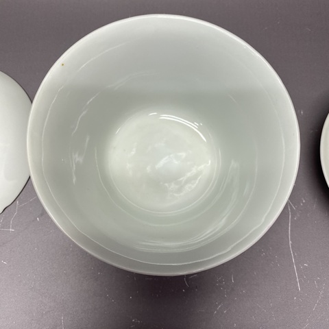 古玩陶瓷胭脂紅釉三才蓋杯真品鑒賞圖