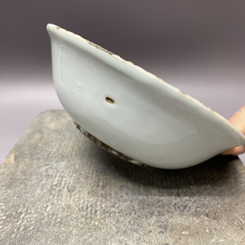 古玩陶瓷萊菔紋玉環(huán)底青花杯真品鑒賞圖