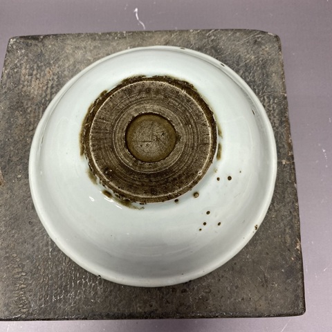 古玩陶瓷萊菔紋玉環(huán)底青花杯真品鑒賞圖