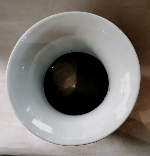 古玩陶瓷白釉羅漢瓶真品鑒賞圖