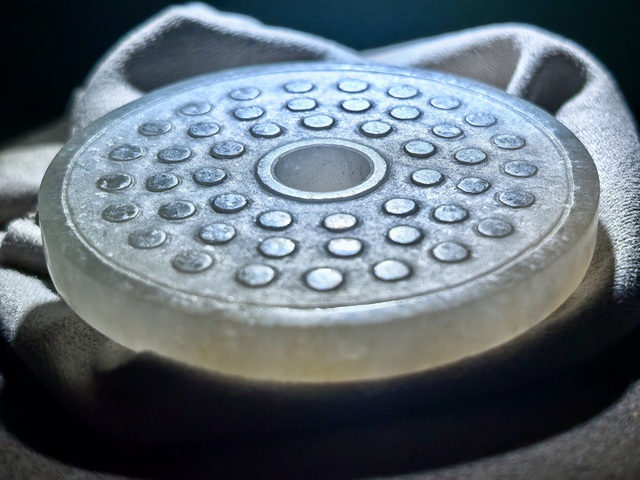 古玩玉器天然翡翠雕“卷云紋璧”真品鑒賞圖