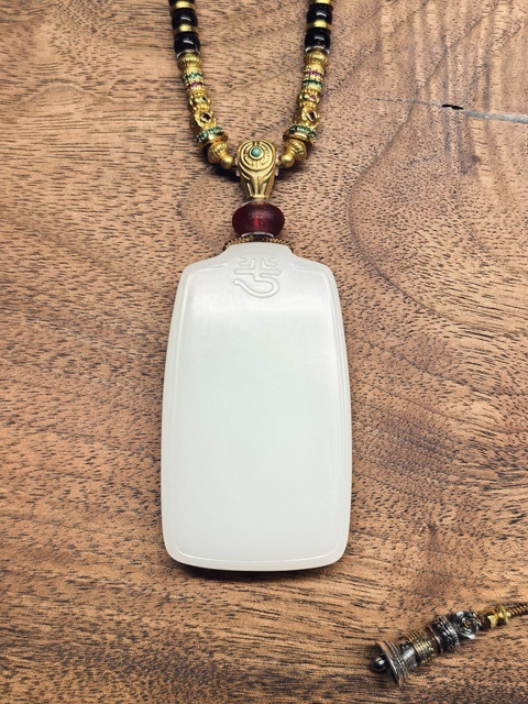 古玩玉器和田玉雕“平安無事牌”真品鑒賞圖