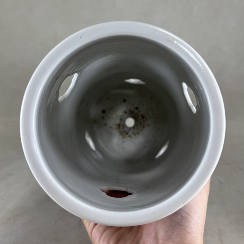 古玩陶瓷青花博古圖帽筒真品鑒賞圖