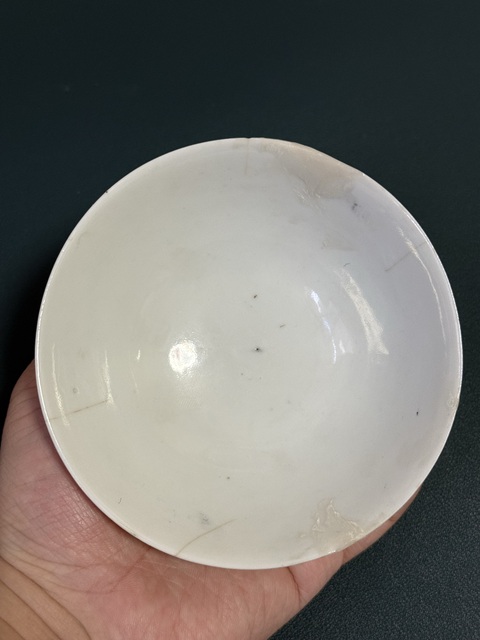 古玩陶瓷花鳥紋小碗真品鑒賞圖