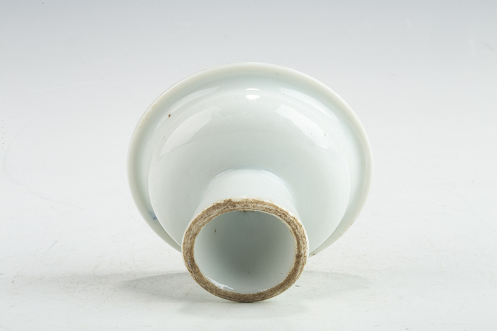 古玩陶瓷民國·白釉小高足盤真品鑒賞圖