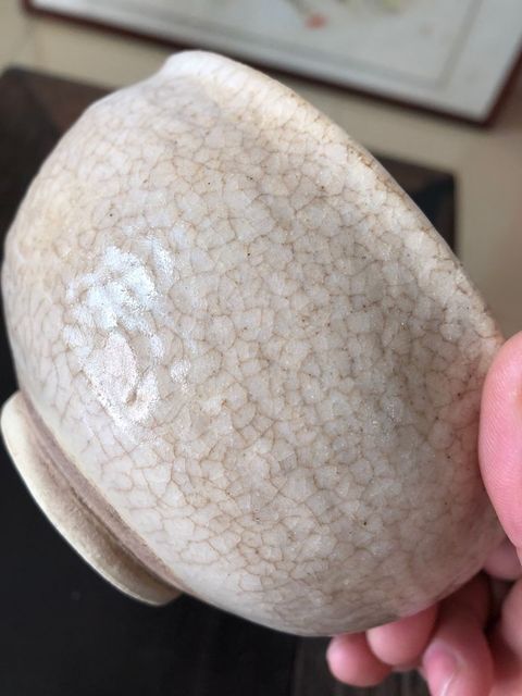 古玩陶瓷哥釉碗真品鑒賞圖