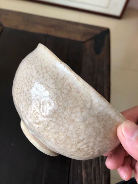 古玩陶瓷哥釉碗真品鑒賞圖