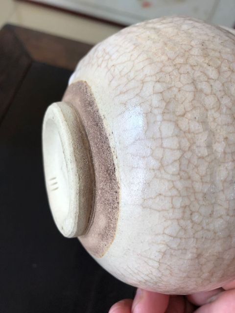 古玩陶瓷哥釉碗真品鑒賞圖