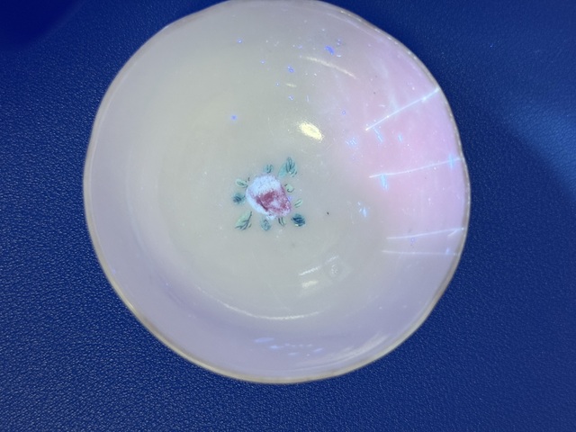 古玩陶瓷清·道光細路花卉紋粉彩小杯子拍賣，當前價格980元