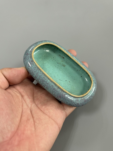 古玩陶瓷爐鈞釉洗真品鑒賞圖