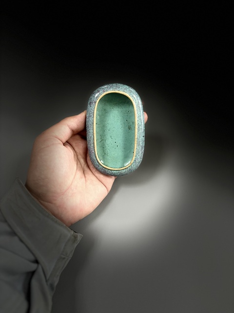 古玩陶瓷爐鈞釉洗真品鑒賞圖