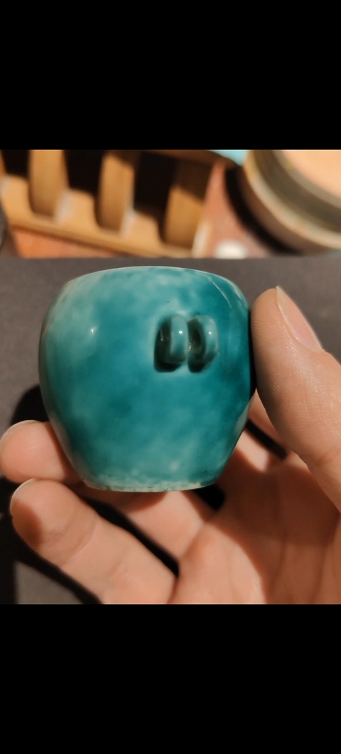 古玩陶瓷鳥食罐真品鑒賞圖