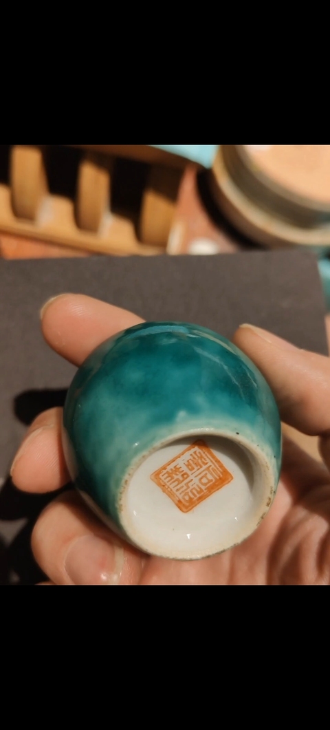 古玩陶瓷鳥食罐真品鑒賞圖