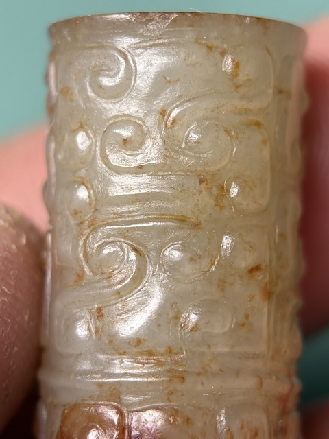 古玩玉器戰國紅沁勒子拍賣，當前價格49800元