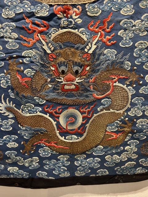 古玩雜項龍紋繡片真品鑒賞圖