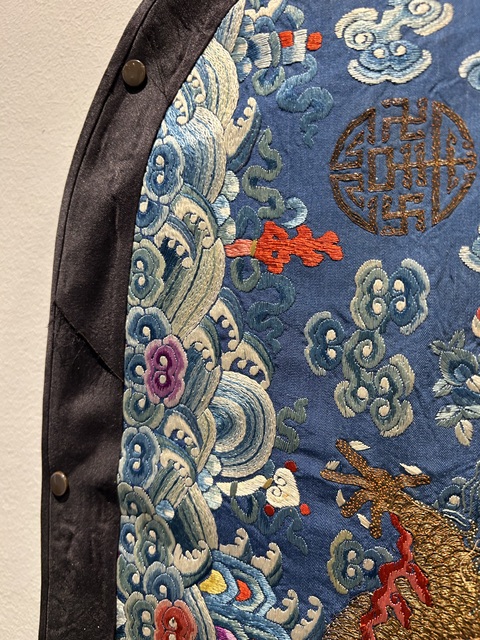 古玩雜項龍紋繡片真品鑒賞圖