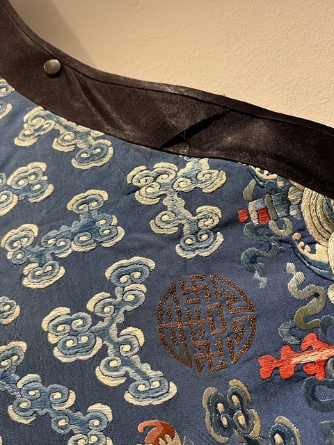 古玩雜項龍紋繡片真品鑒賞圖