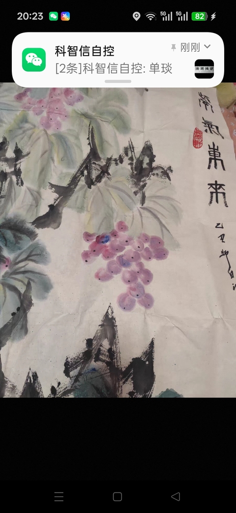 古玩字畫鄧白躍進紫氣東來圖真品鑒賞圖