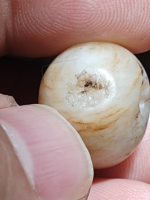 古玩玉器提油仿古“玉珠”真品鑒賞圖