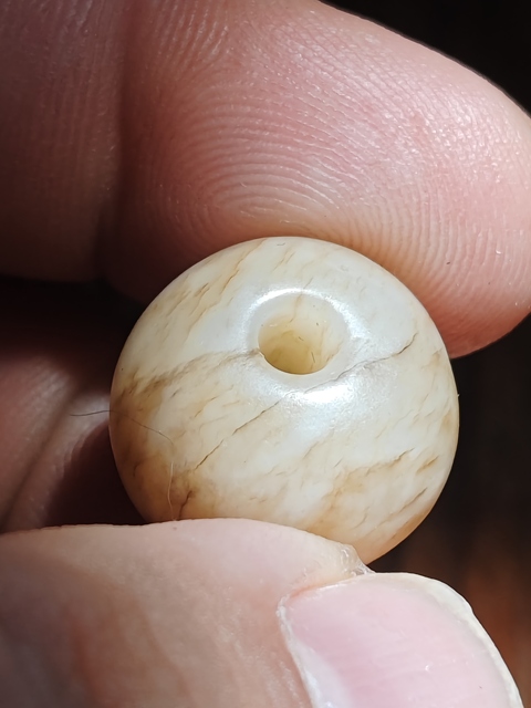 古玩玉器提油仿古“玉珠”真品鑒賞圖