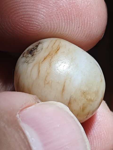 古玩玉器提油仿古“玉珠”真品鑒賞圖