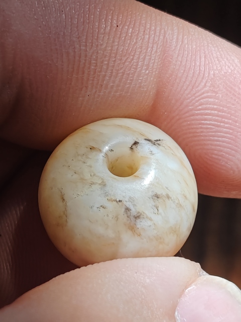 古玩玉器提油仿古“玉珠”真品鑒賞圖