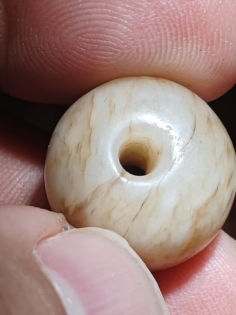 古玩玉器提油仿古“玉珠”真品鑒賞圖