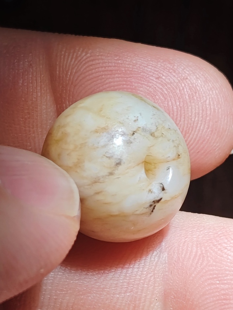 古玩玉器提油仿古“玉珠”真品鑒賞圖