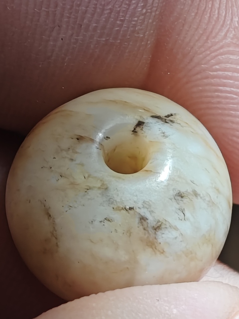 古玩玉器提油仿古“玉珠”真品鑒賞圖