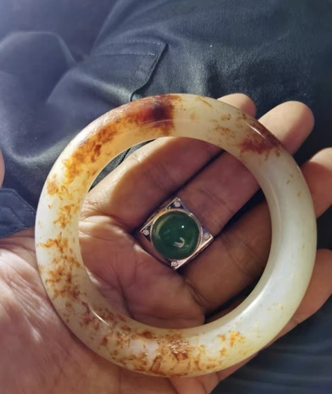 古玩玉器玉鐲子真品鑒賞圖