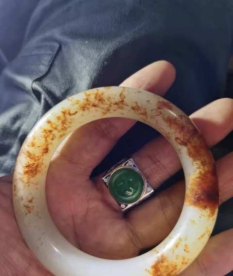古玩玉器玉鐲子真品鑒賞圖