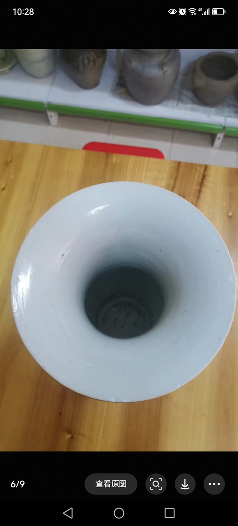 古玩陶瓷三娘教子圖花觚真品鑒賞圖