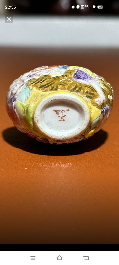 古玩陶瓷晚清民國 粉彩十八羅漢圖鼻煙壺真品鑒賞圖