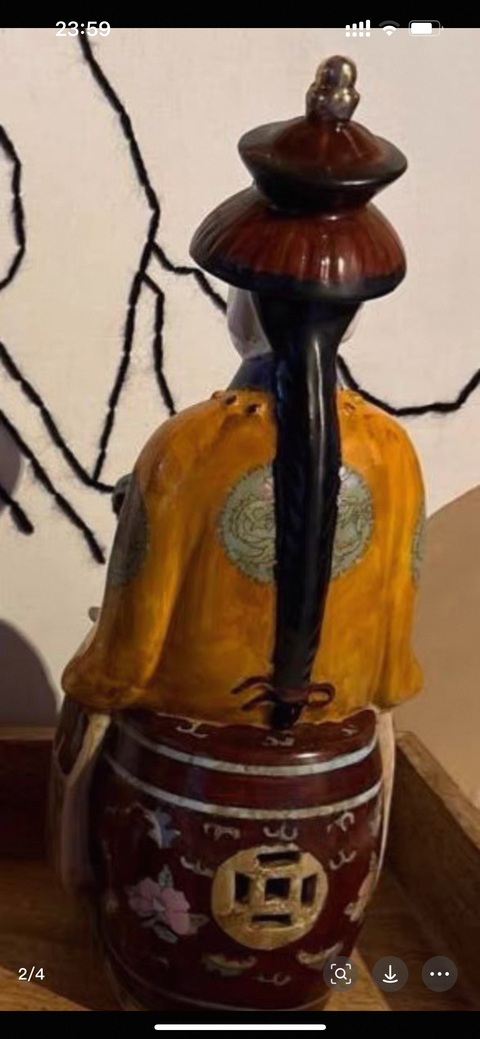 古玩陶瓷人物像真品鑒賞圖