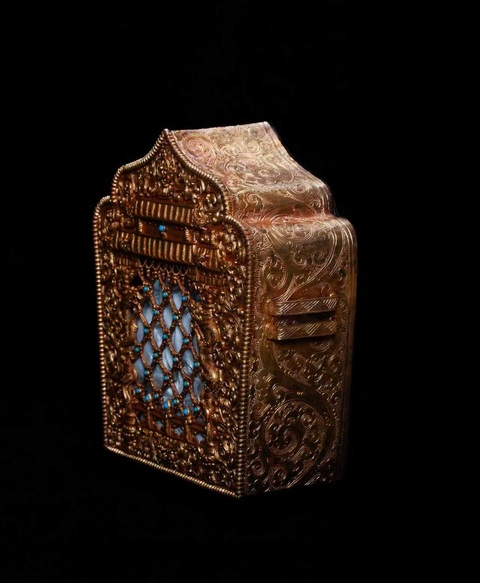 古玩銅器銅嘎烏盒真品鑒賞圖